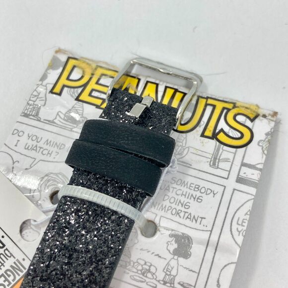 Snoopy Peanuts Digital Watch Doghouse LED Display Bling Black Strap Adult READ! - Picture 6 of 12